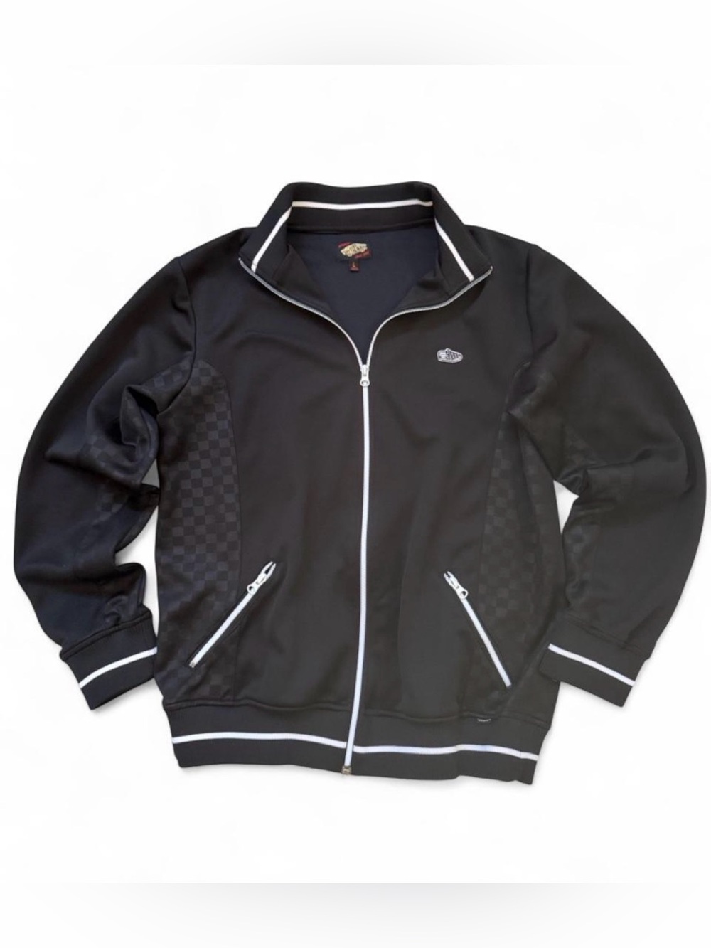 Vans Black Bomber Jacket with White Trim